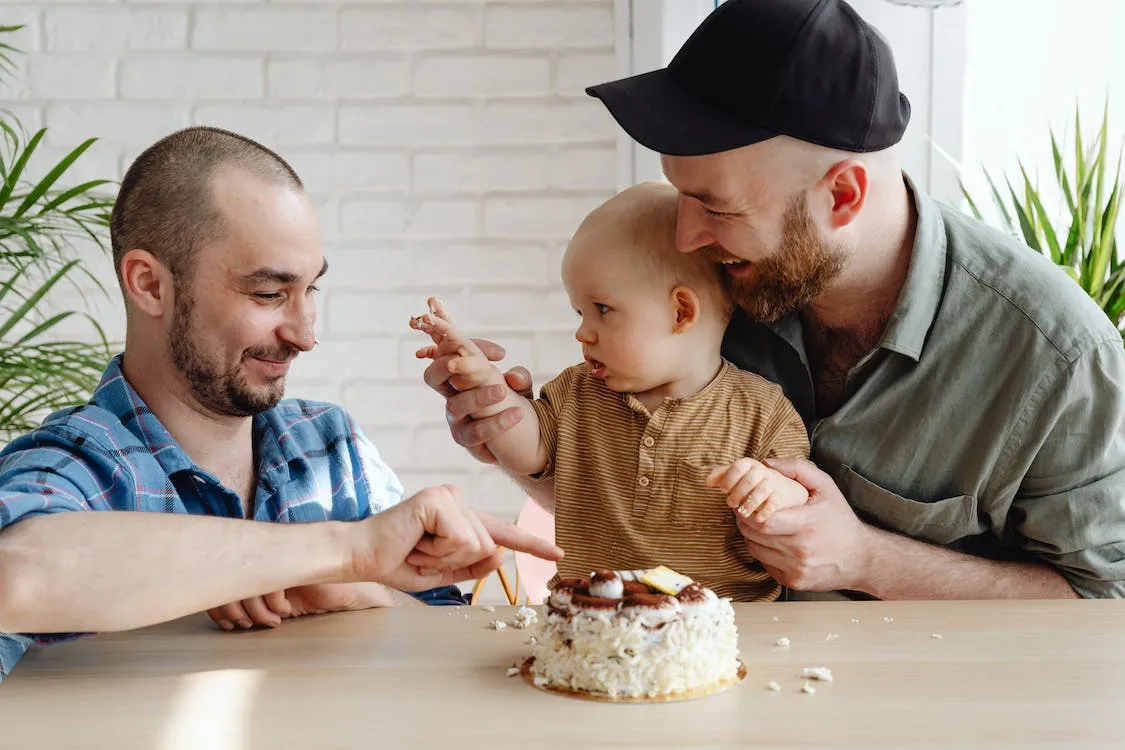 1st birthday with two dads