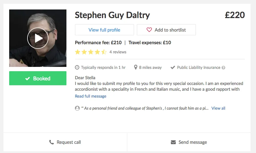 Stephen Guy Daltry – Response Time