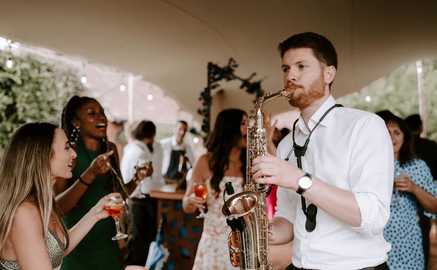 One of Encore's talented saxophonist, James Burwell
