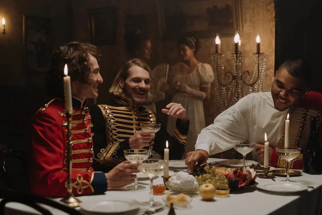 Regency era themed dinner party