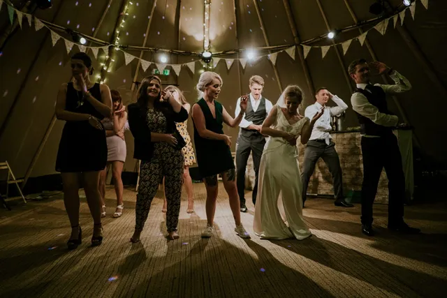 Hiring a wedding band always gets the guests dancing