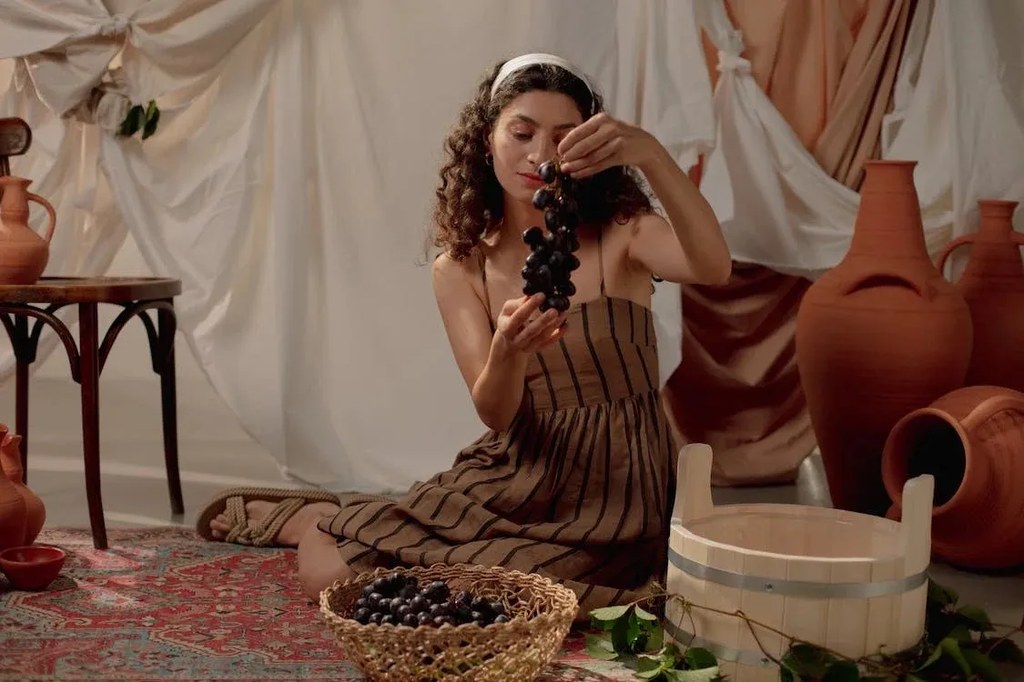 woman in roman mythology costume