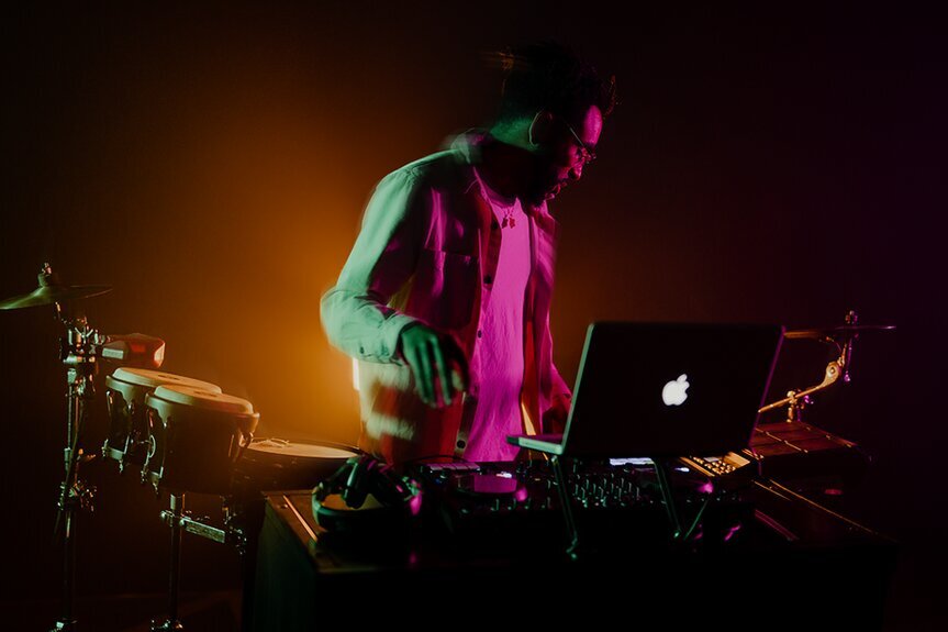 DJ performing