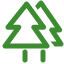 Trees planted icon